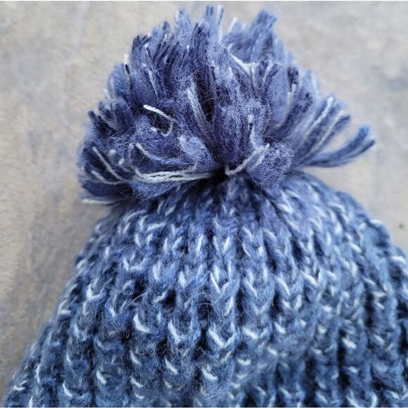 Coal Blue Knit Pom Beanie Winter Hat Urban Outfitters - Picture 3 of 5